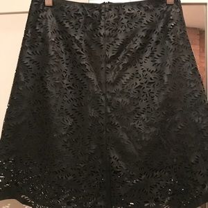 Faux leather skirt